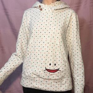 Up!Smile rare polka dot hoodie